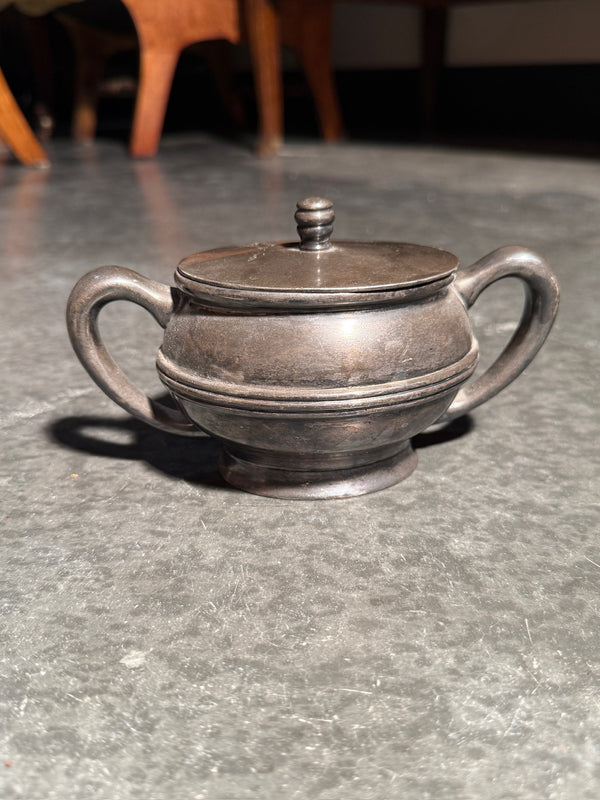 Vintage Reed & Barton Silver Soldered Hotel Sugar Bowl, c. 1915–1940