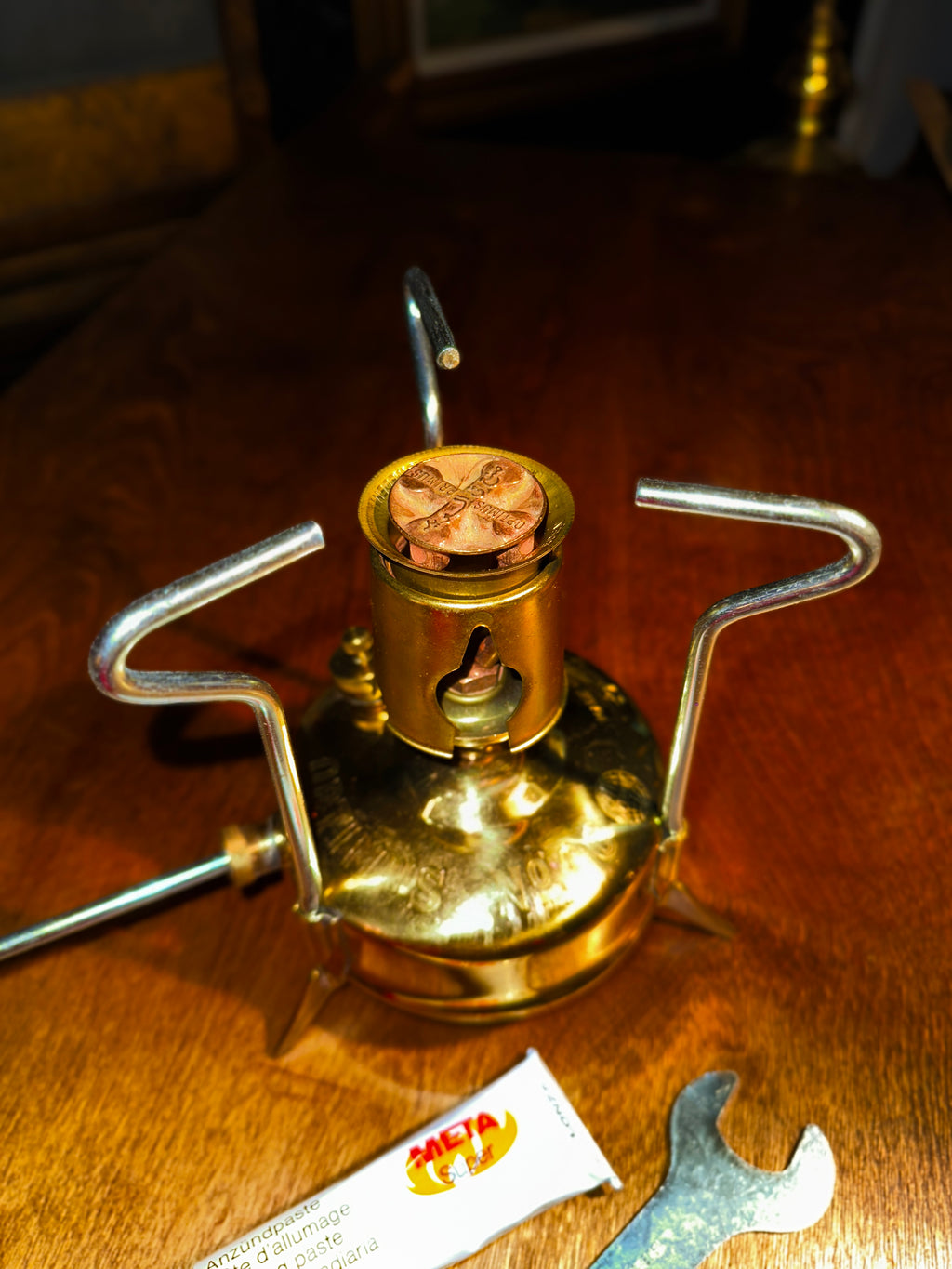 Optimus No. 00 Swedish Brass Paraffin Pressure Stove c.1969–1976