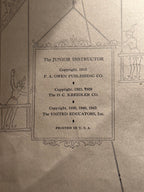 1943 The Junior Instructor Book One & Two Vintage Children’s Book