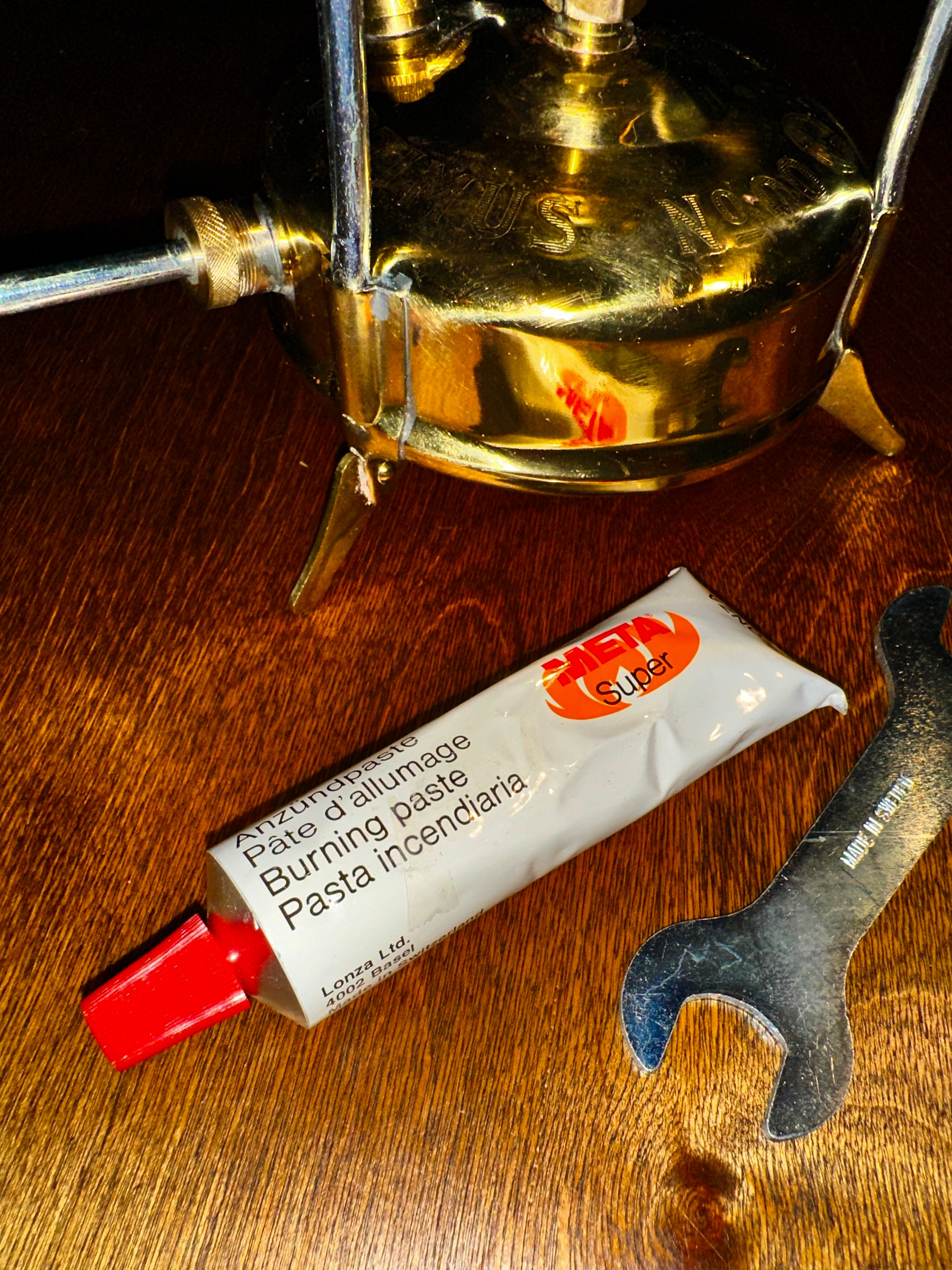 Optimus No. 00 Swedish Brass Paraffin Pressure Stove c.1969–1976