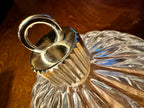 Italian St George Crystal Lidded Dish, 24% Lead Crystal, Late 20th Century