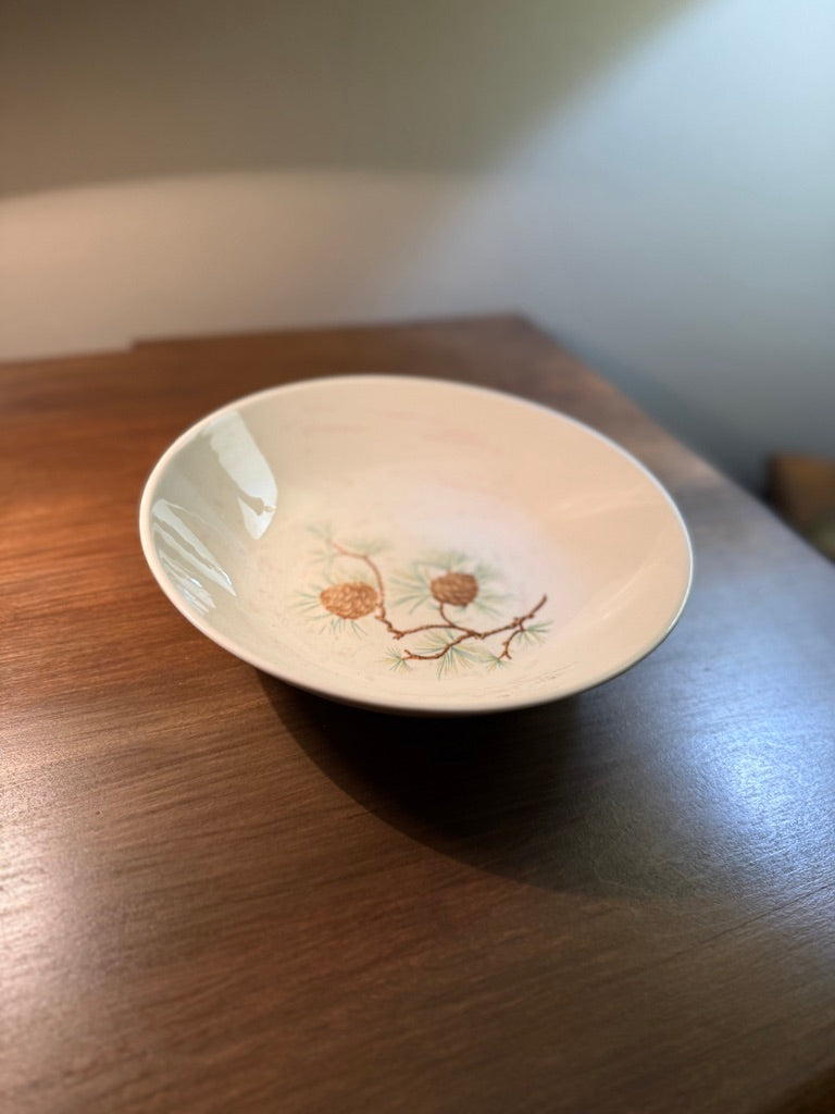 Vintage French Saxon Pine Cone Serving Bowl (c.1935–1945)