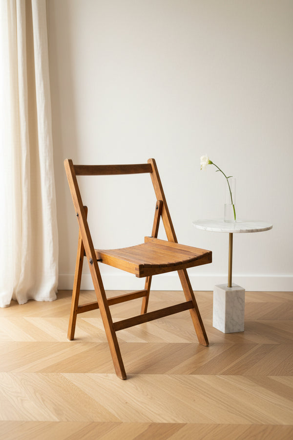 Wood Slat Folding Chair c. 1930s–1960s