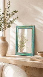 Early Ethan Allen Verdigris Framed Mirror (c. 1945–1955) | American Decorative Arts