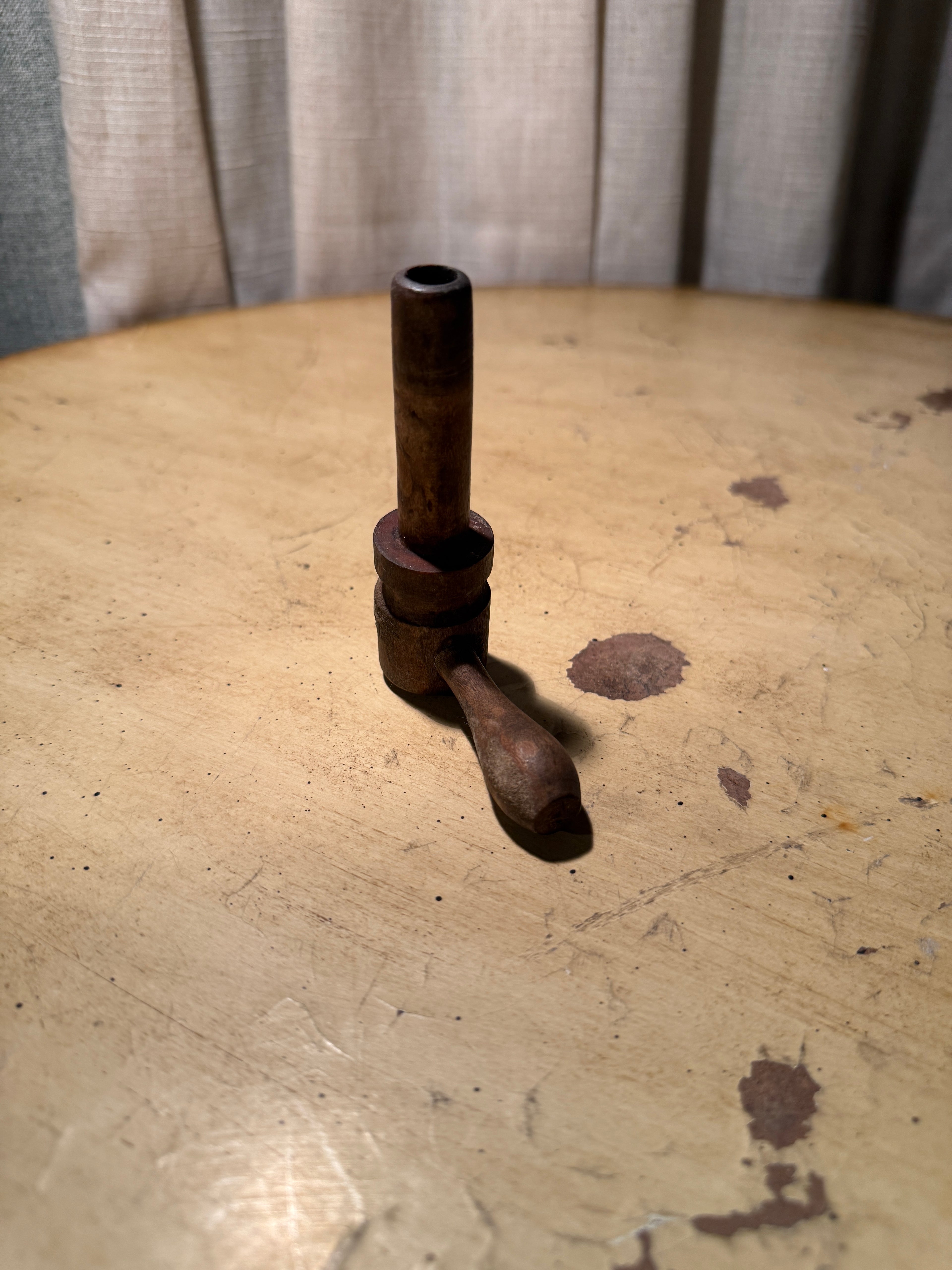 Antique Wooden Barrel Tap Key Farmhouse Tool
