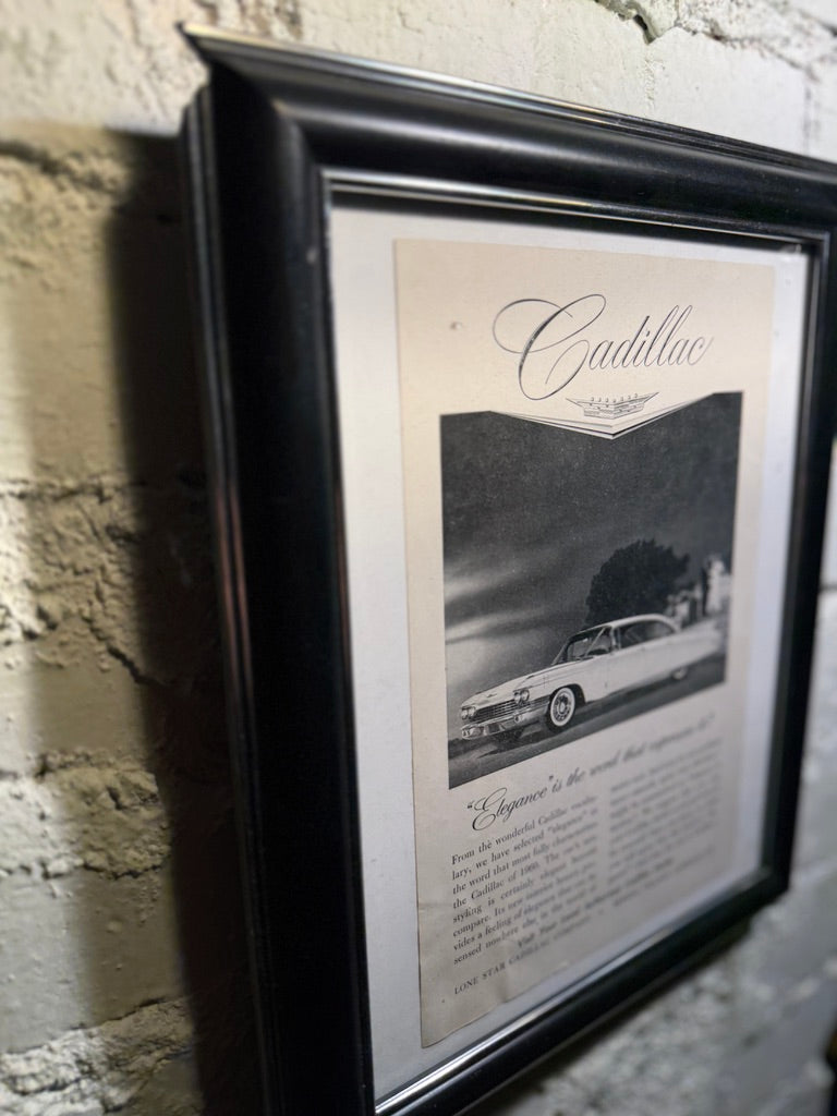 Framed 1960 Cadillac Advertisement, La Jolla Magazine (c. 1960)
