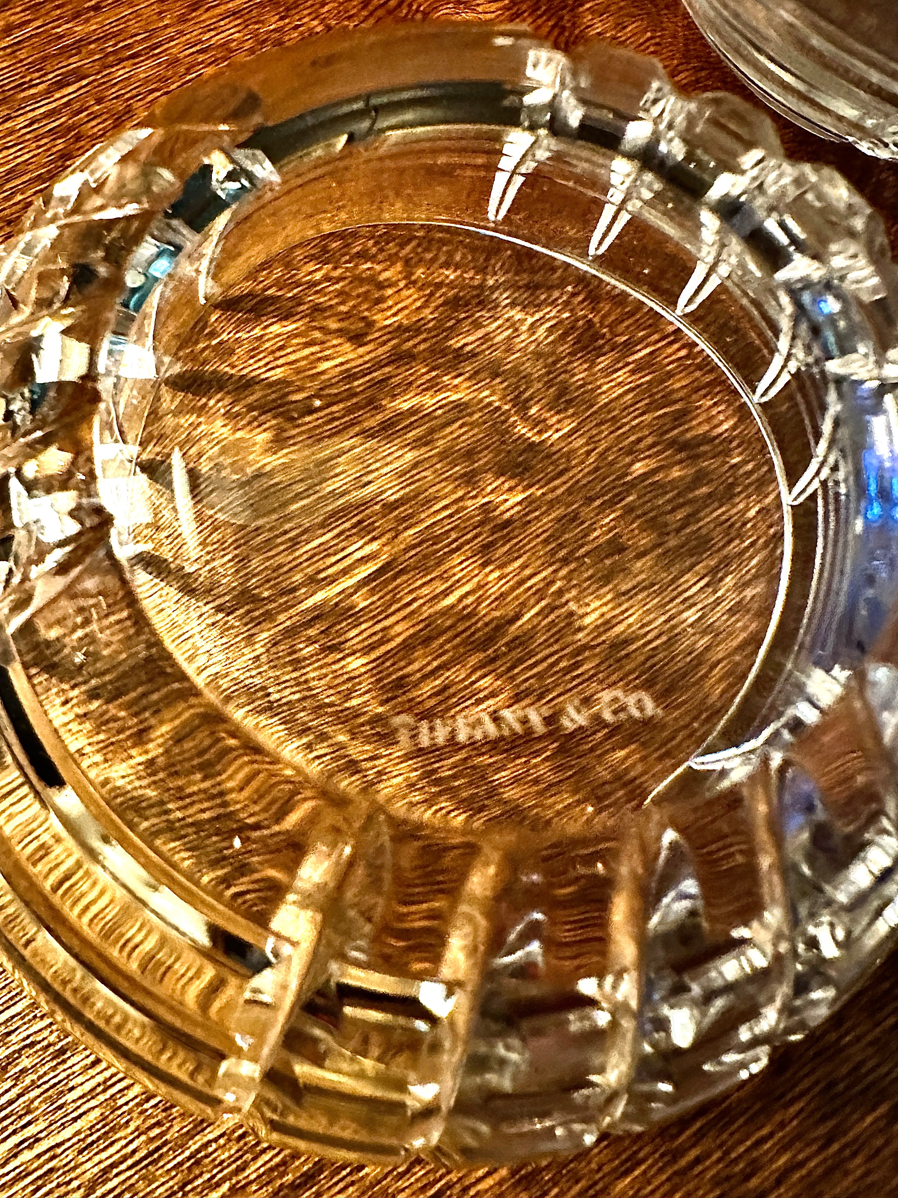 Vintage Tiffany & Co. Italian Crystal Bowl, Late 20th Century