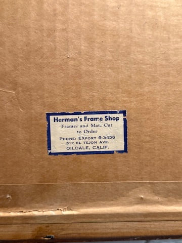 Mid-20th Century Horse Landscape Painting Signed “ARDA,” Circa 1940s–1960s