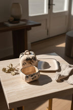 Vintage Staffordshire Sandland Ware Covered Butter Dish, Cream Jug & Bowl Set (c. 1940s-1950s)