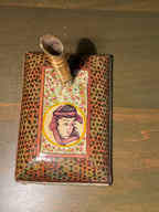 Vintage Persian Khatam Pen Stand, Painted Miniature, c. 1940–1970