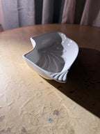 Mid Century Calif USA Sculptural White Dish