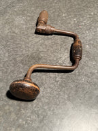Antique Stanley No. 965 Ratcheting Bit Brace, 10 in., c. 1910–1935