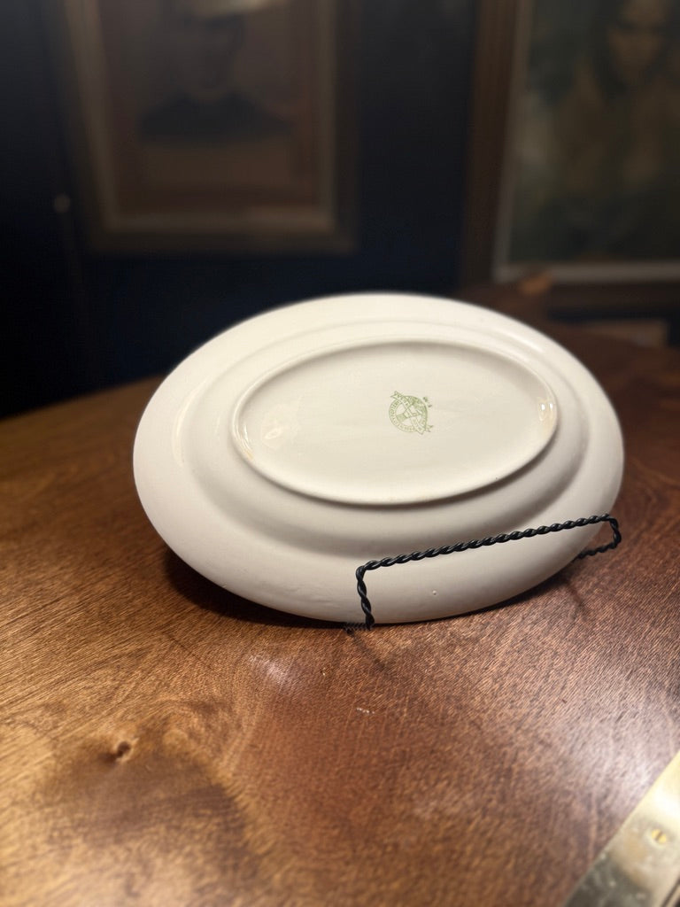 Paden City Pottery Oval Serving Platter c.1925–1940 | Antique American Floral China