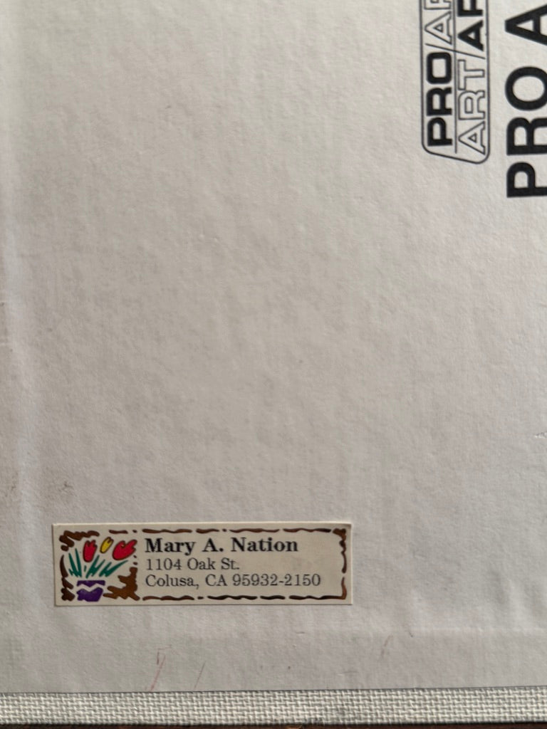 Bridge to Sutter Buttes — Original California Landscape Painting by Mary A. Nation (2003) | 12×16 Acrylic