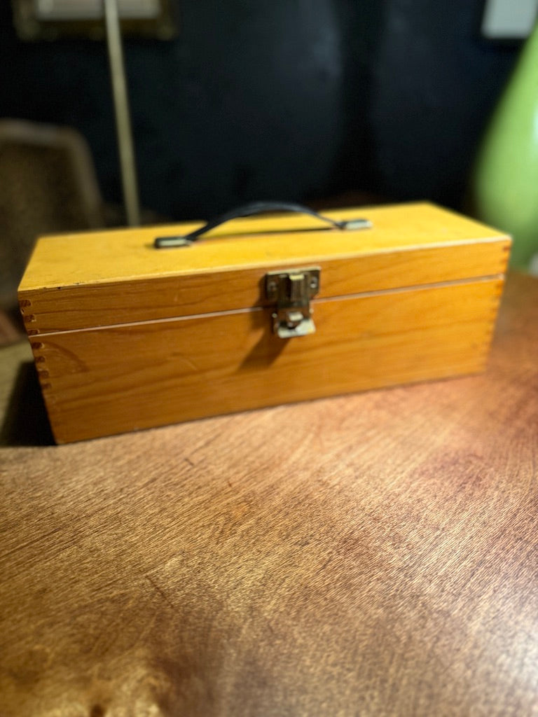 Antique Artist’s Pastel Box with Original Contents, c. 1900–1935