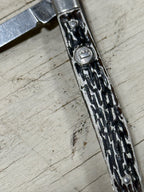 Imperial Three-Blade Stockman Pocket Knife, Crown Shield, Imitation Stag Scales, Providence Rhode Island, c. 1950s–1970s