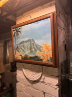 J. Morse Landscape Painting (1986) | Signed Oil on Canvas Mountain Scene