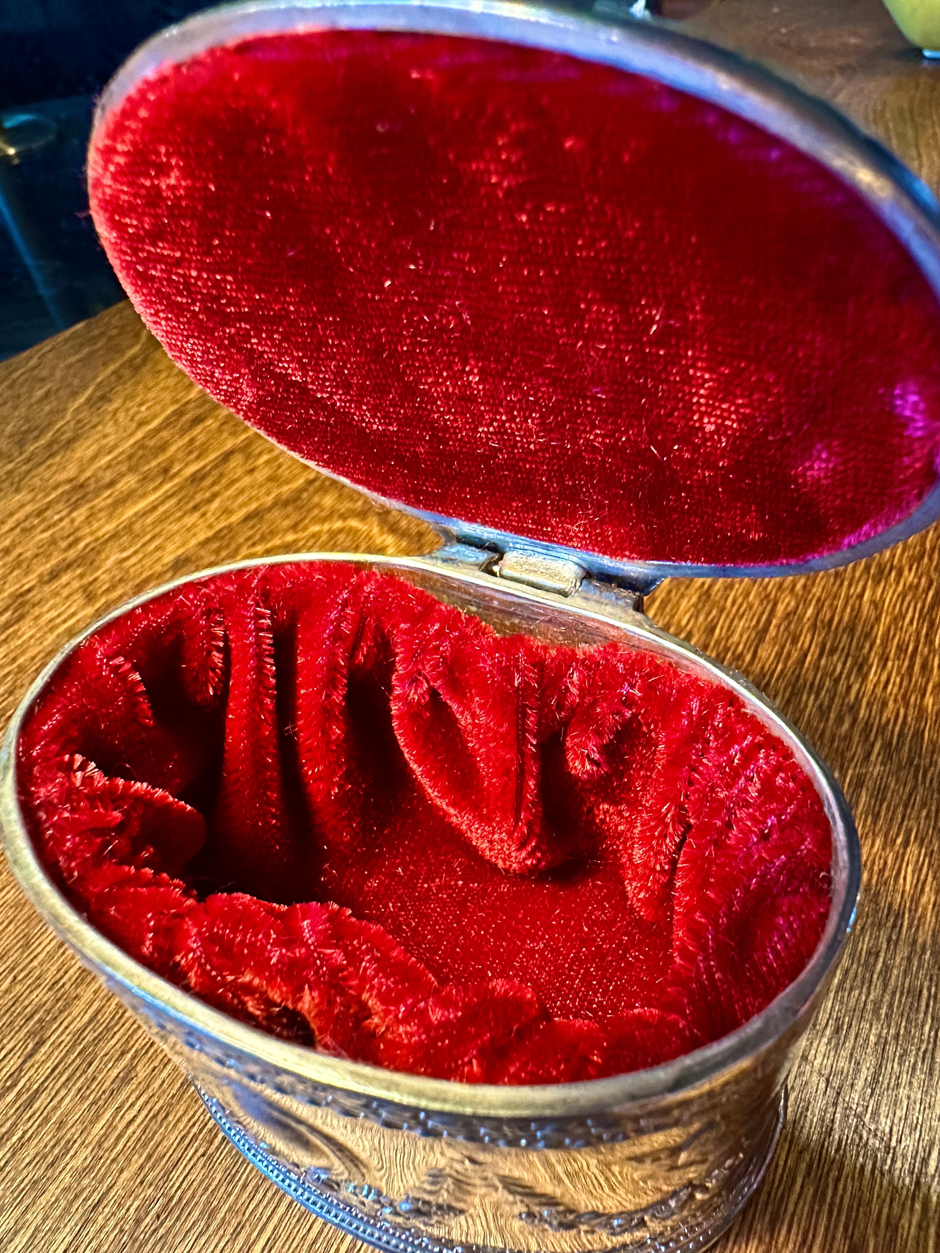 Antique Silver-Plated Edwardian Vanity Trinket Box, c. 1900–1915