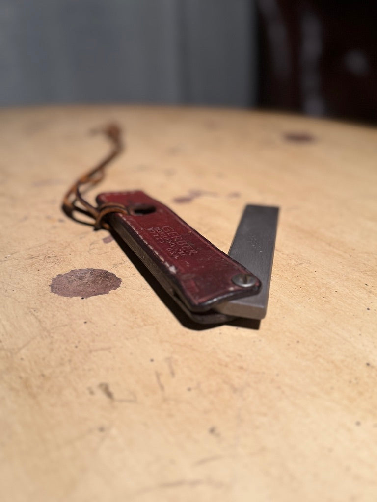 Vintage Gerber Folding Honing Steel c. 1970s