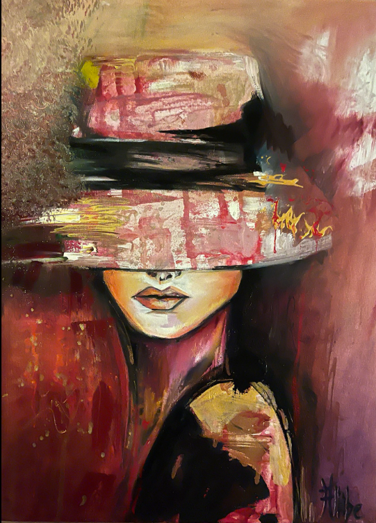Kat Allibe, The Silence Between Movements, original mixed media on canvas