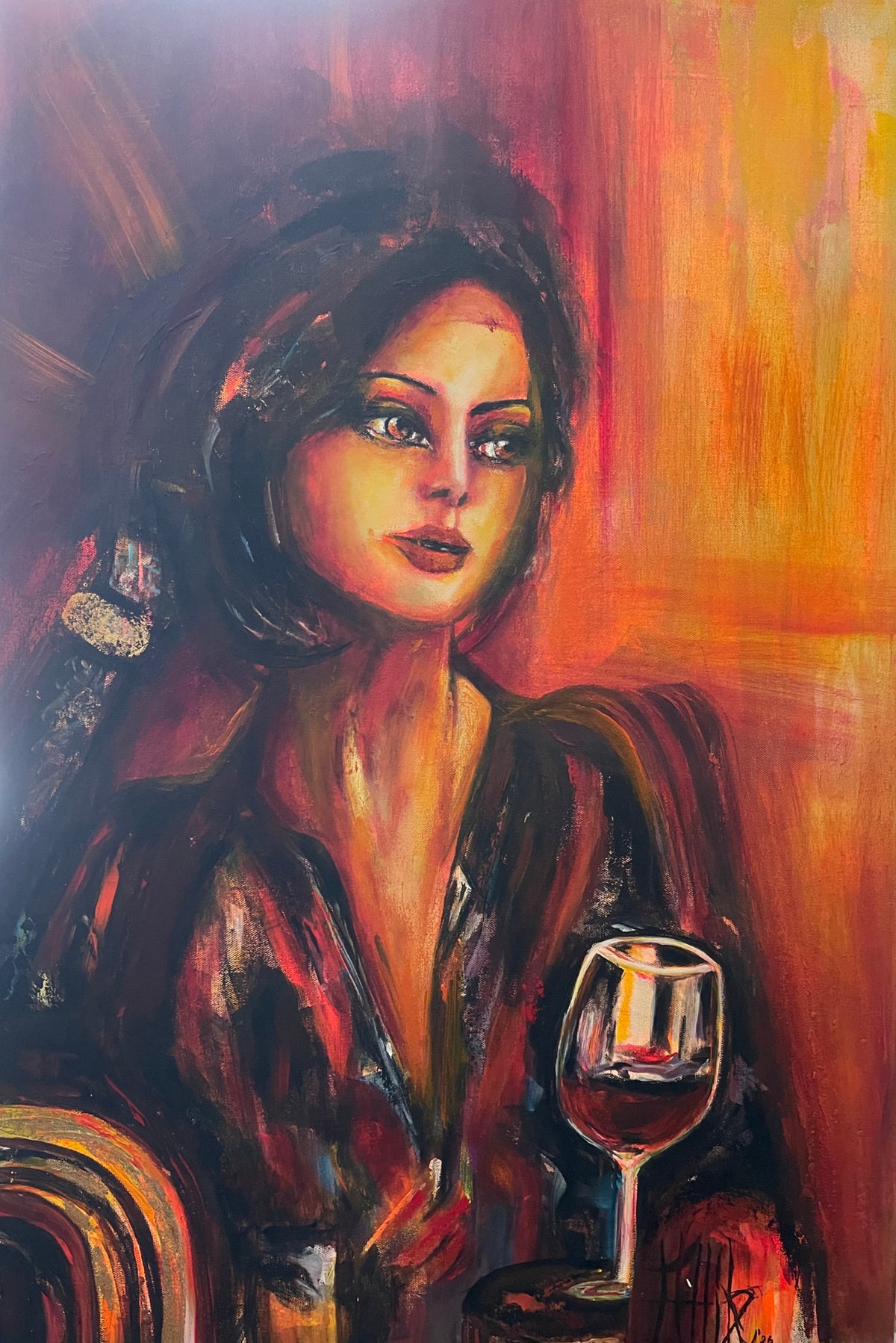 Kat Allibe, Contessa Isabella Moretti, original painting on canvas