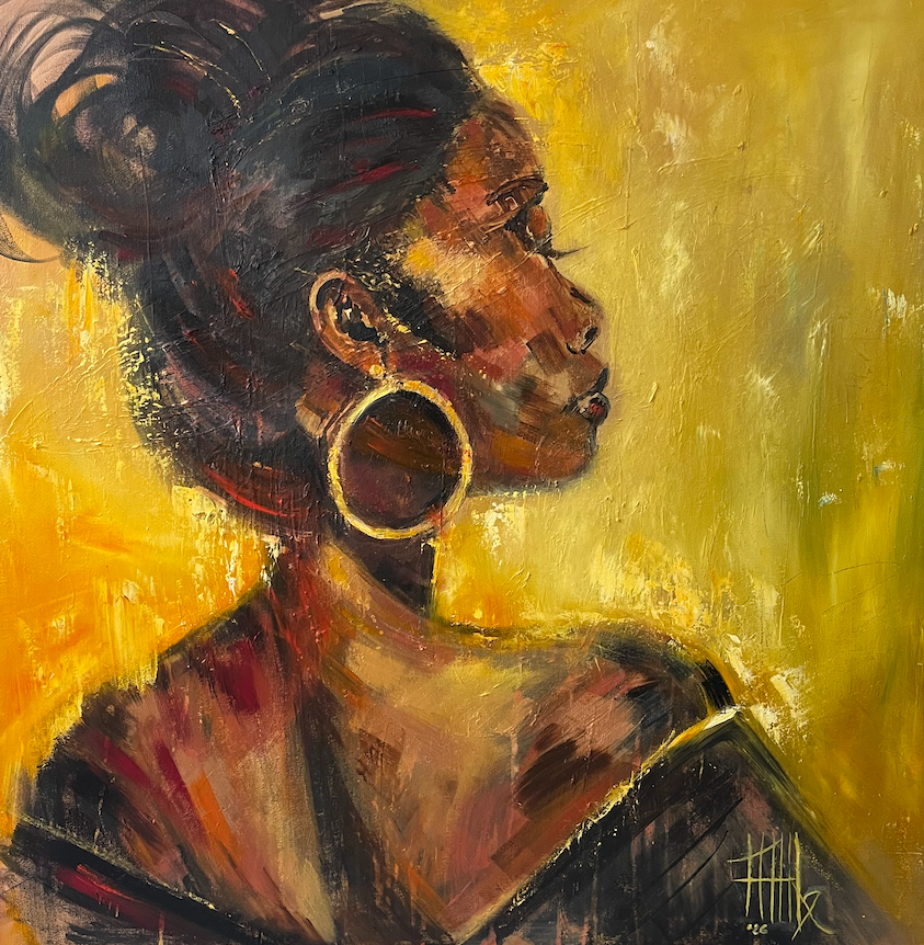 Kat Allibe, Unshaken, original oil on canvas, 2026