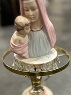 Japanese Madonna & Child Porcelain Boudoir Lamp, c. 1950s–1960s