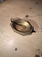 Antique Hammered Brass Handled Dish (c. 1900–1930)