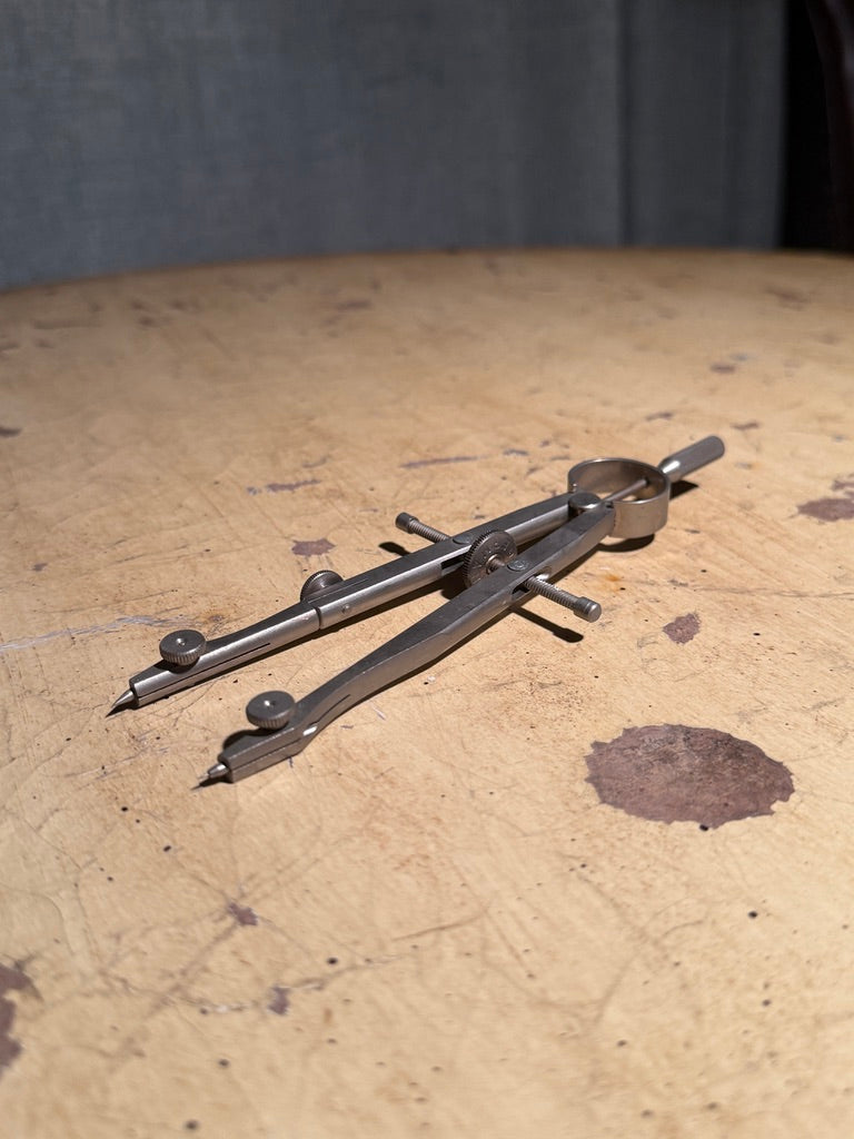 Vintage German Drafting Bow Compass c. Early-Mid 20th Century