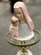 Japanese Madonna & Child Porcelain Boudoir Lamp, c. 1950s–1960s
