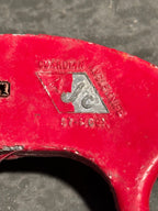 Vintage AJC Guardian Angle Roofing Knife, Red Paint, c. 1965–1990