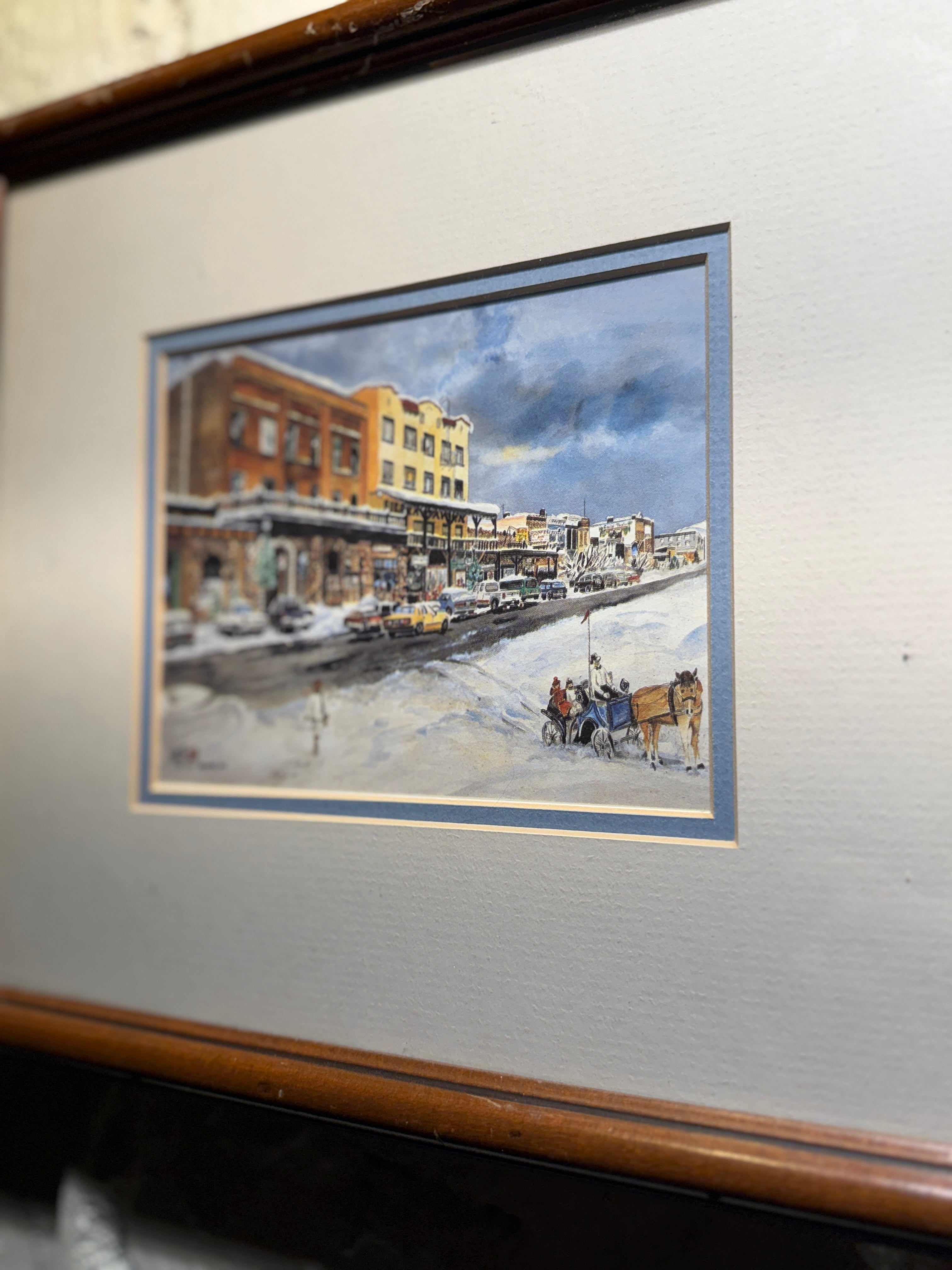 Truckee, California Winter Street Scene “Our Town” (1983) | Limited Edition Print by A. Dygert