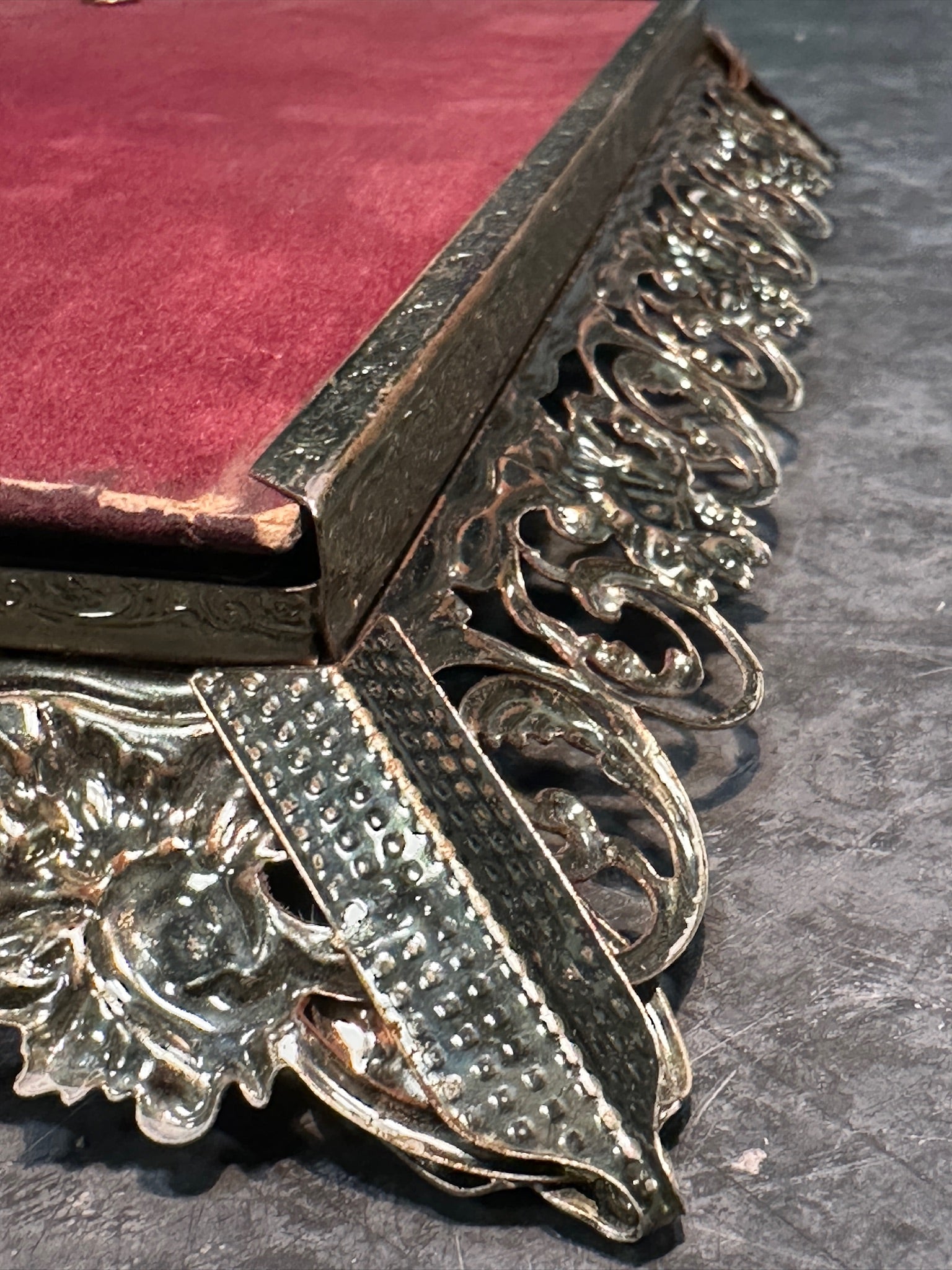 Early 20th Century Ornate Metal Picture Frame, c. 1900s–1920s