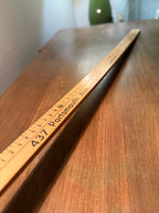 Mid-Century H. H. Oil Co. Advertising Wooden Yardstick | Greenland, New Hampshire, c. 1940s–1950s