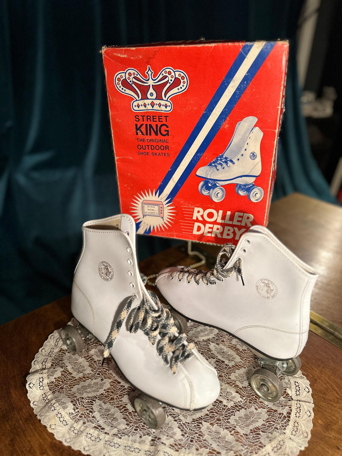 Vintage Roller Derby Street King Outdoor Shoe Skates With Original Box