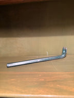 Antique Hand-Forged Gooseneck Nail Puller Bar, Green, c. 1900–1925
