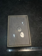 Mid Century Danish Design Mid Century Picture Frame with Convex Domed Glass, c. 1950s