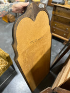 Pair of Vintage Georgian Revival Walnut Mirrors with Fan Motif, c. 1960s