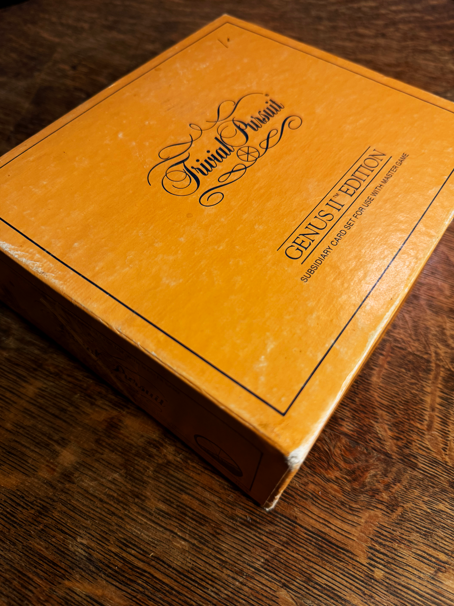 Trivial Pursuit: Genus II Edition, Subsidiary Card Set Expansion, Horn Abbot Ltd., 1984