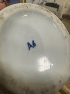 Chinese Export Peony Porcelain Miniature Cachepot, c. 1970s–1980s