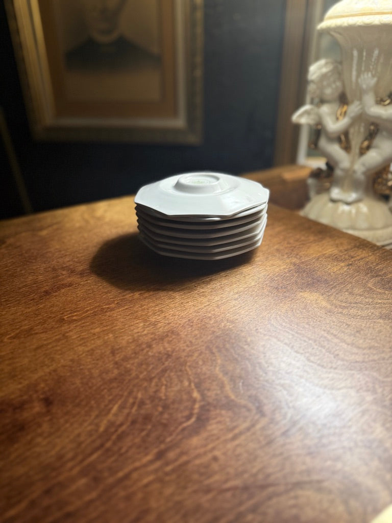 Nikko Classic Collection Saucer Set of 8 c.1950–1960 | Mid-Century Japanese Porcelain