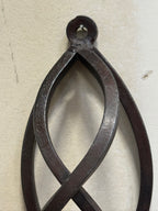 Vintage Hand-Forged Iron Basket-Twist Sconces, Pair, c. 1950–1990