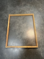 Mid Century Picture Frame, c. 1940s–1950s Silver Black Grey Vintage Frame