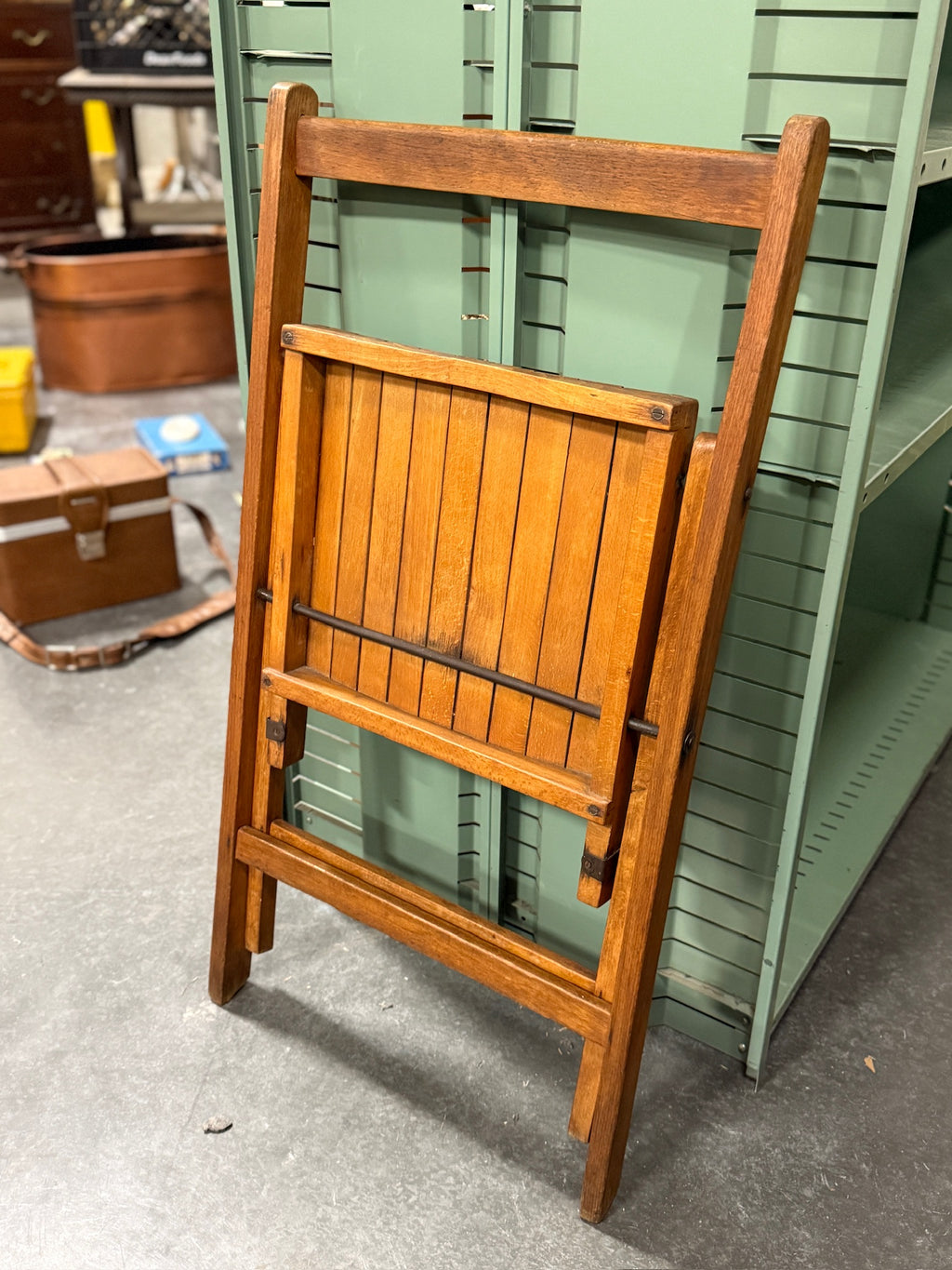 Wood Slat Folding Chair c. 1930s–1960s