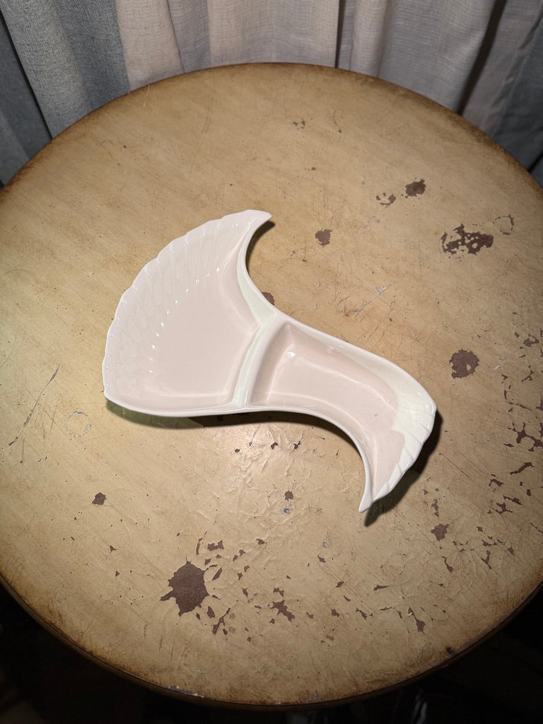 Hoenig of California Sculptural Divided Dish Mid-Century Modern Art Pottery, c. 1948–1955