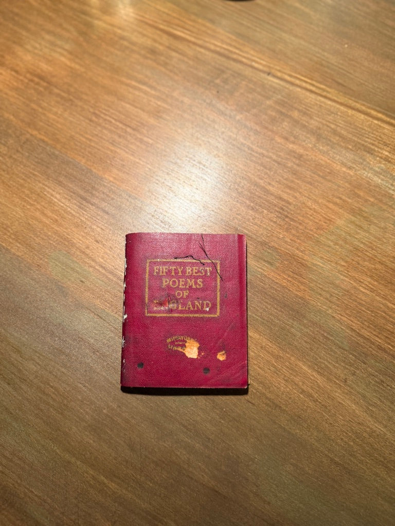 “Fifty Best Poems of Scotland” Miniature Leather-Bound Poetry Volume (c. 1890–1910)