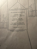 1943 The Junior Instructor Book One & Two Vintage Children’s Book