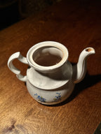 Vintage English Ironstone Teapot by Ellgreave | Forget-Me-Not Floral, 1940s–50s