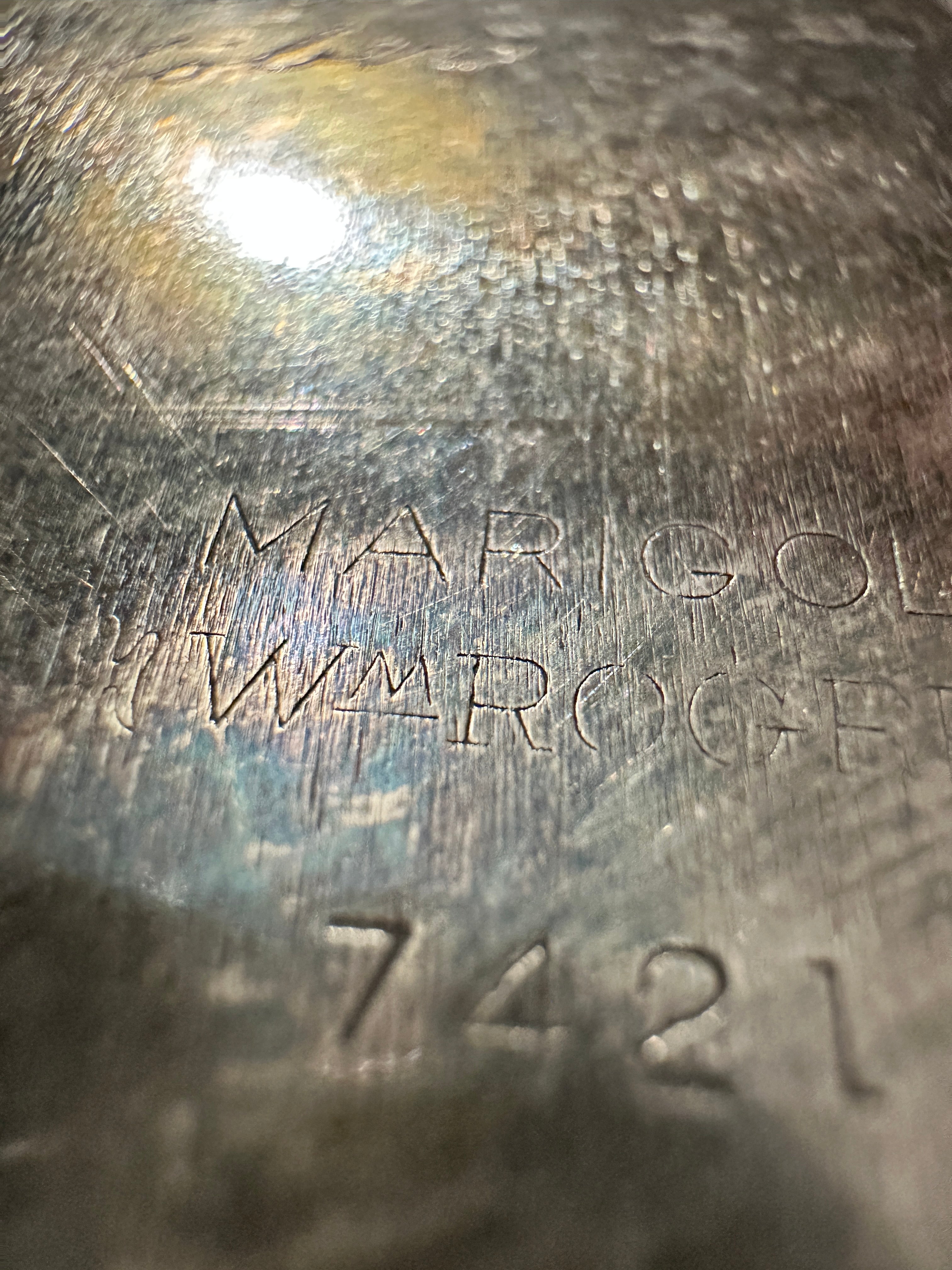 1947 Wm. Rogers Marigold Silverplate Presentation Platter, Knoxville Tennessee