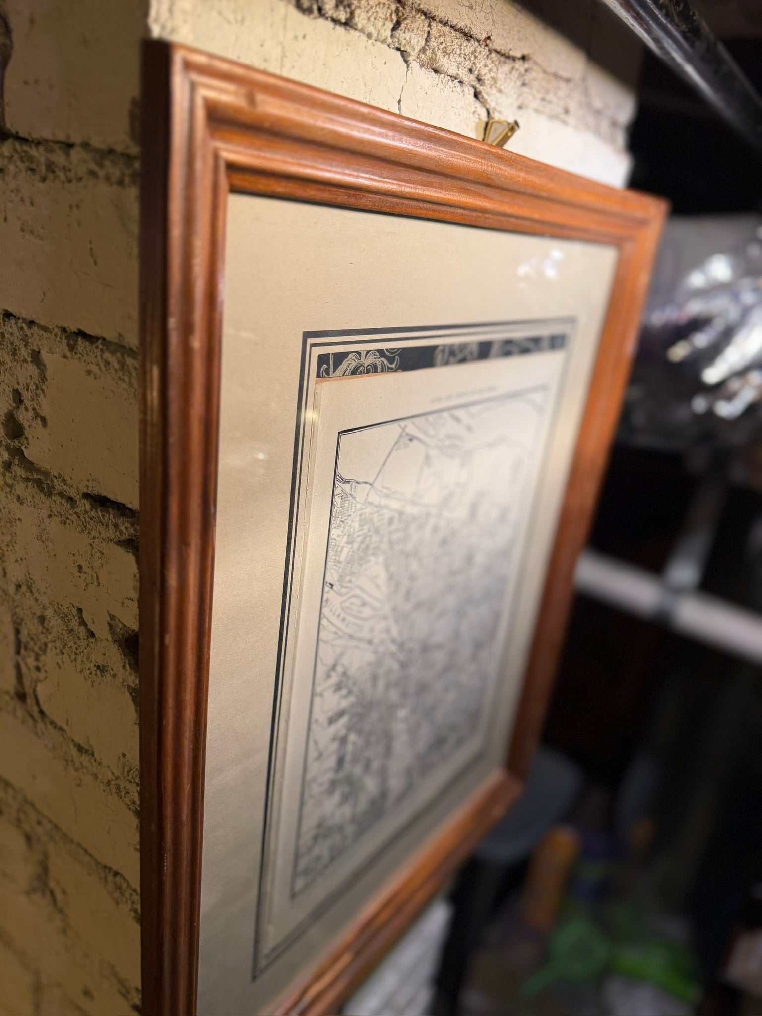 1939 Collier’s Map of Portland, Oregon | Framed City Map in Antique Wood Frame